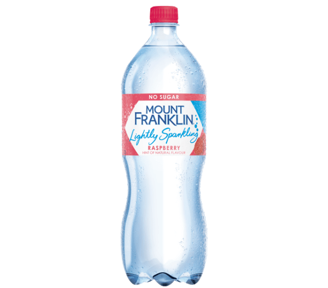 Mount Franklin Water - Lightly Sparking - 1.25L PET - Raspberry