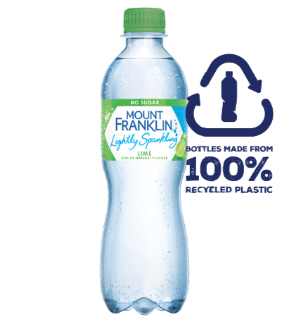 Mount Fraklin Water - 450mL PET - Lightly Sparkling Lime