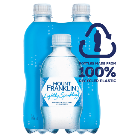 Mount Fraklin Water - 4 pack 450mL PET - Lightly Sparkling